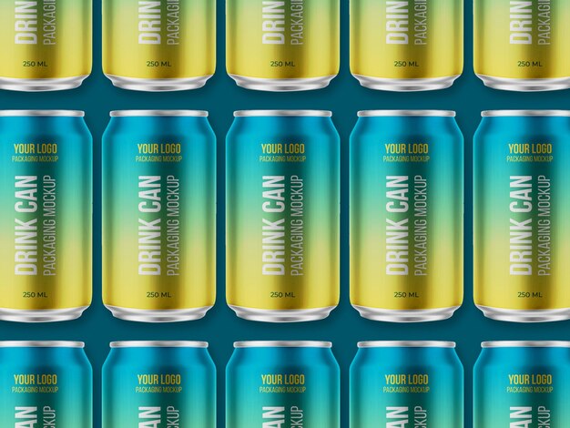 PSD drink can mockup