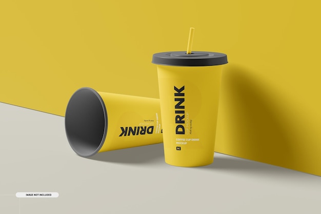 Drink cup mockup