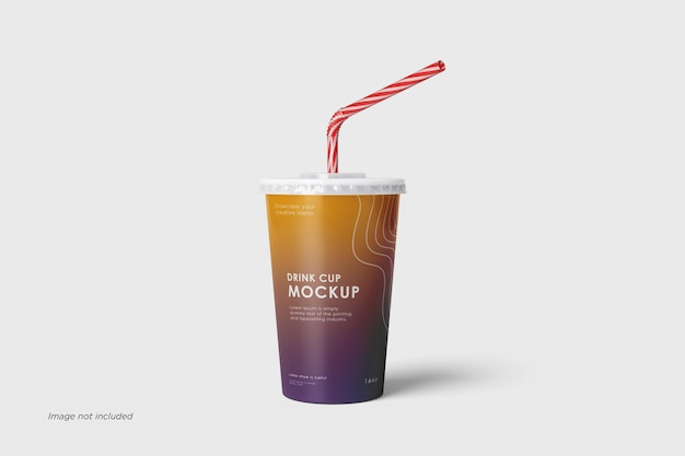 Free Paper Soda Cup Mockup