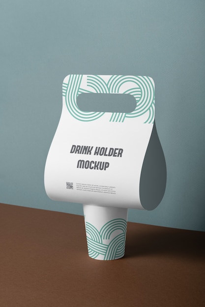 PSD drink holder mockup design