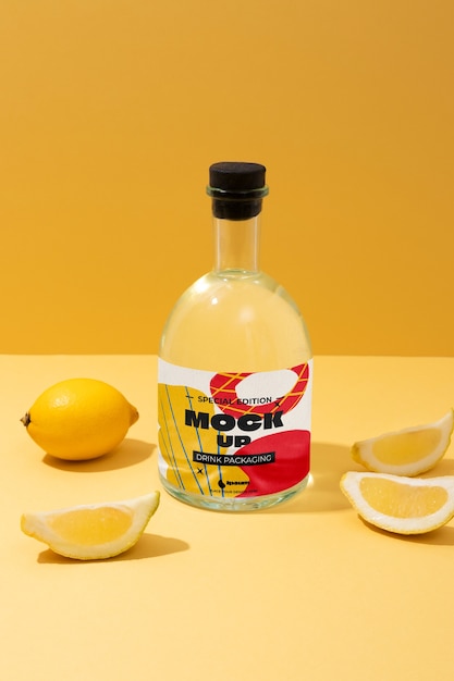 Drink mockup met fruit