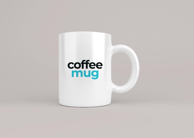 Drink mug mockup design in 3d rendering isolated