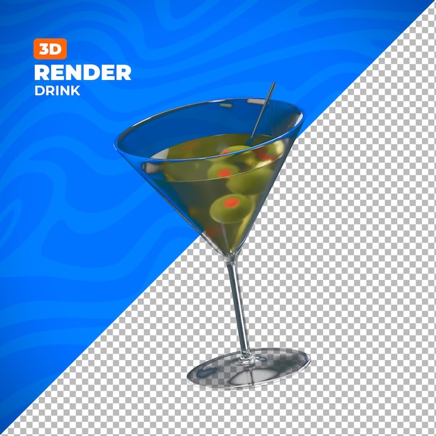 PSD drink olives 3d