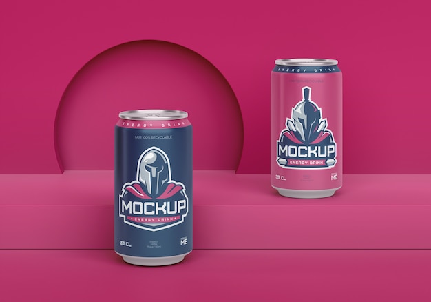 Drink packaging mockup design