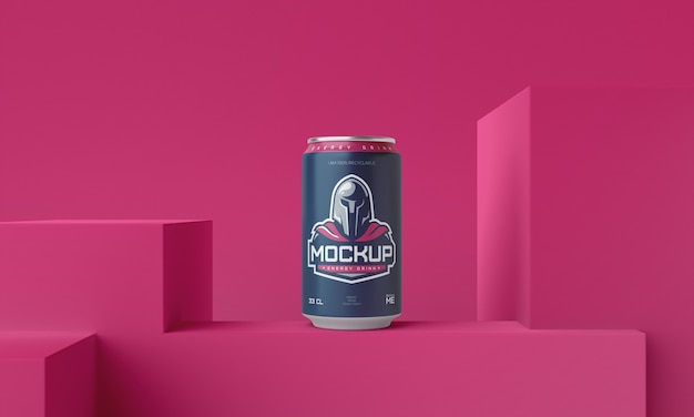 PSD drink packaging mockup design