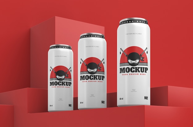 Drink packaging mockup