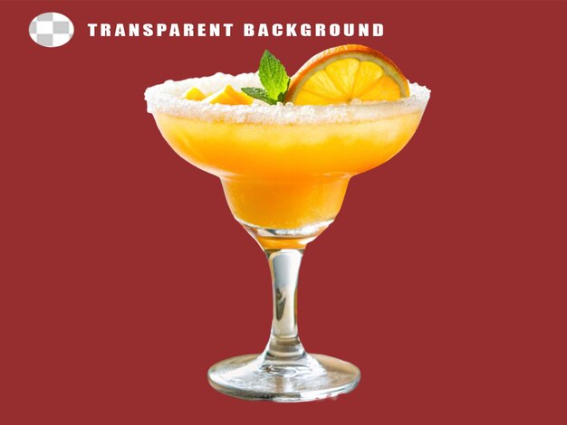 Drink verfrissing tequila drank garnish op doorzichtige achtergrond