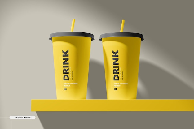 PSD drinkbeker mockup