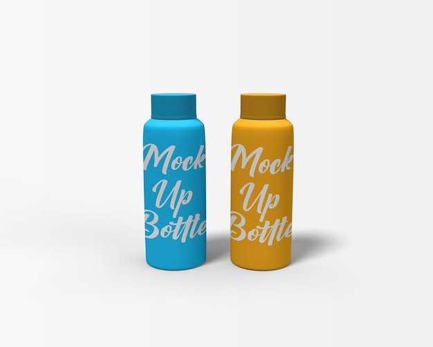 Drinking water bottle mockup