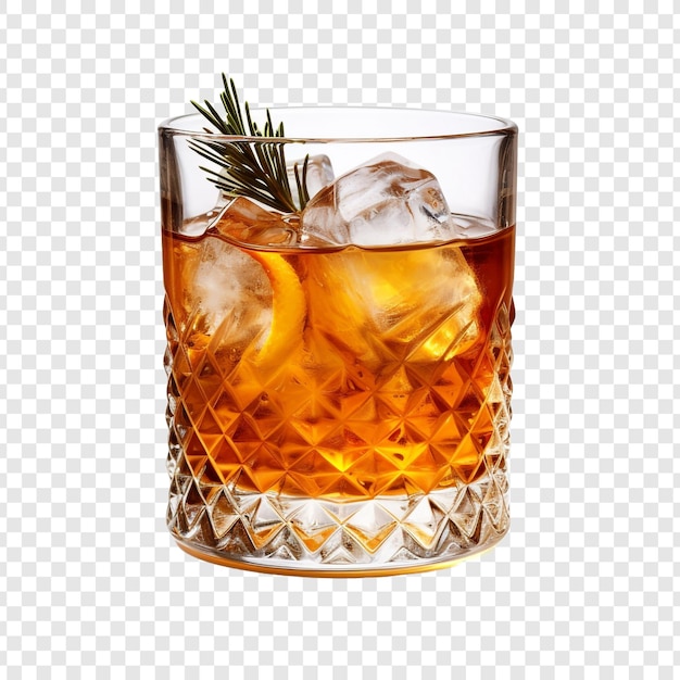 Drinks isolated on transparent background