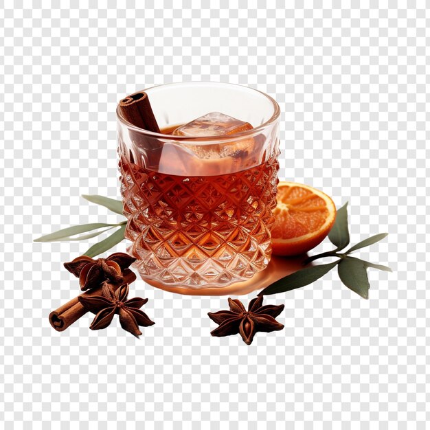 PSD drinks isolated on transparent background