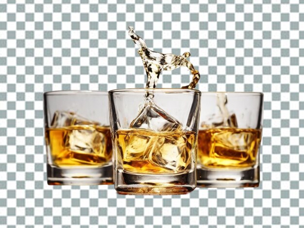 PSD drinks isolated on transparent background