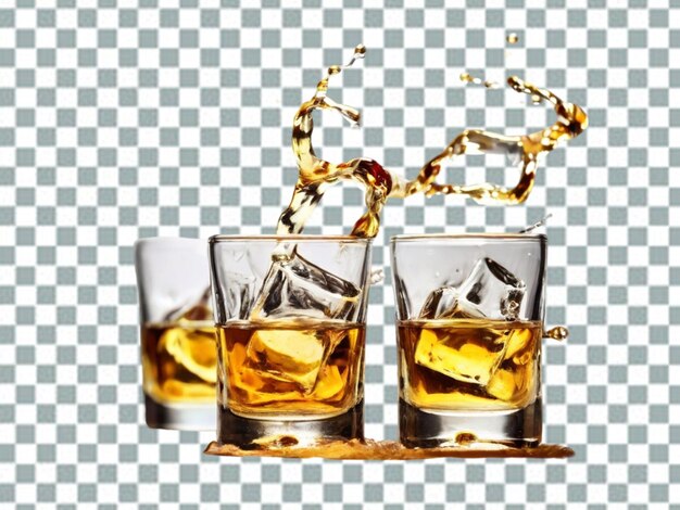 PSD drinks isolated on transparent background