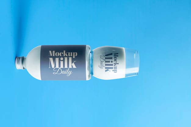 Drinks packaging mock-up rotated 90 degrees