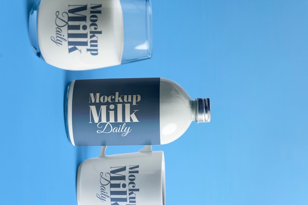 Drinks packaging mock-up rotated 90 degrees