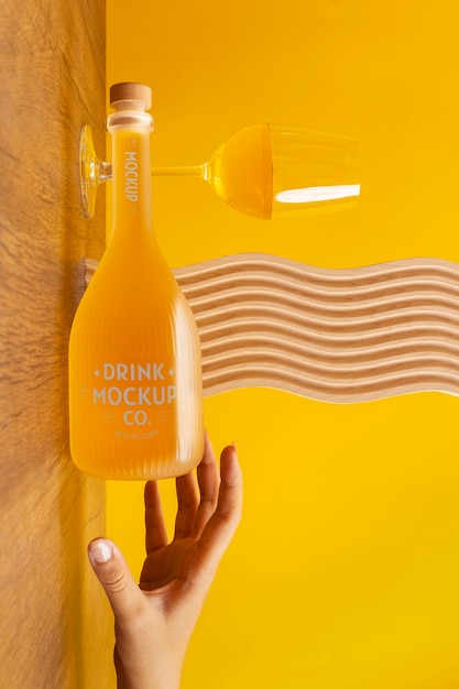 PSD drinks packaging mockup