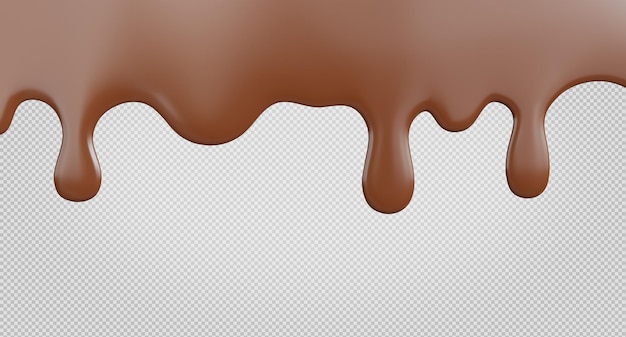 PSD dripping melted chocolates