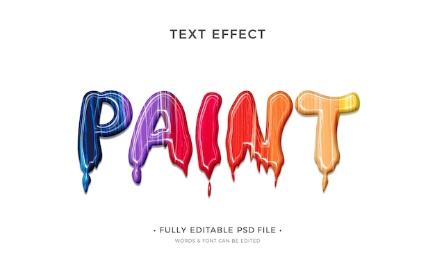 PSD dripping text effect