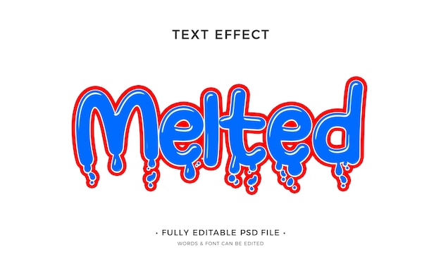 PSD dripping text effect