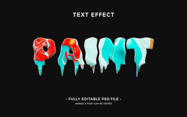 Dripping text effect