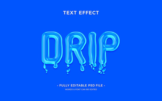 Dripping text effect