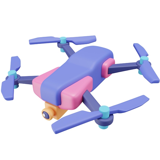 PSD drone 3d icon for virtual reality