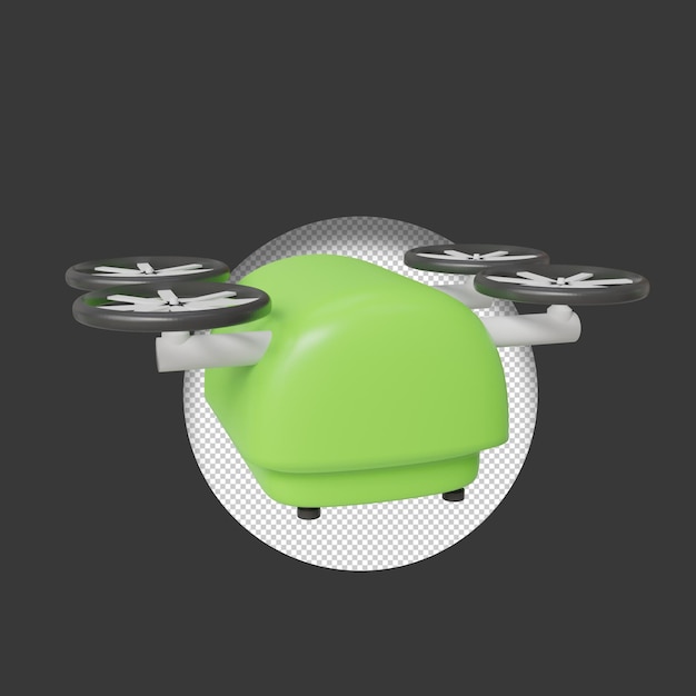 PSD drone 3d renderen