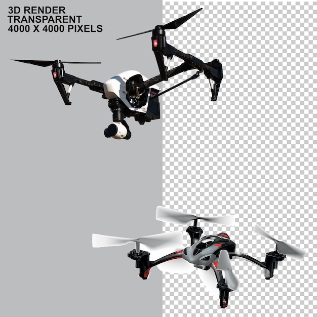 Drone elektronica vliegtuig wit en rood quadcopter voertuig helikopter afstandsbediening