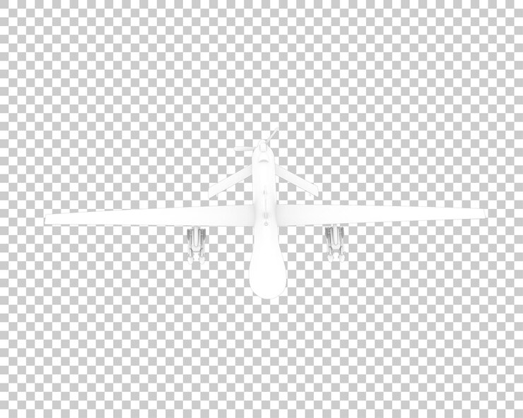 PSD drone isolated on transparent background 3d rendering illustration