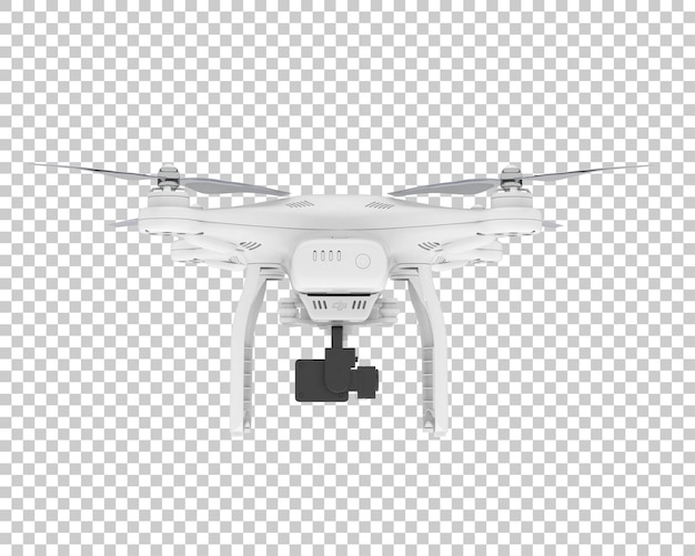 drone isolated on transparent background 3d rendering illustration