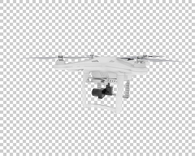 PSD drone isolated on transparent background 3d rendering illustration