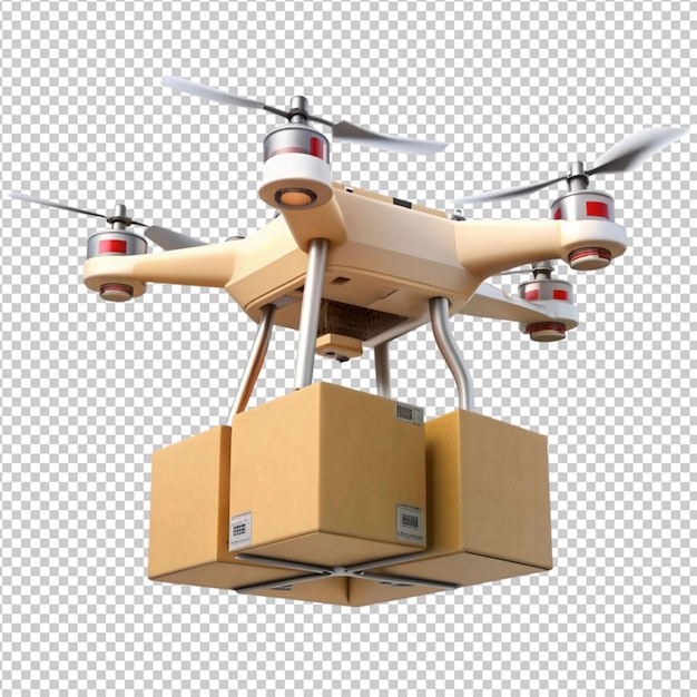 drone with delivery boxes