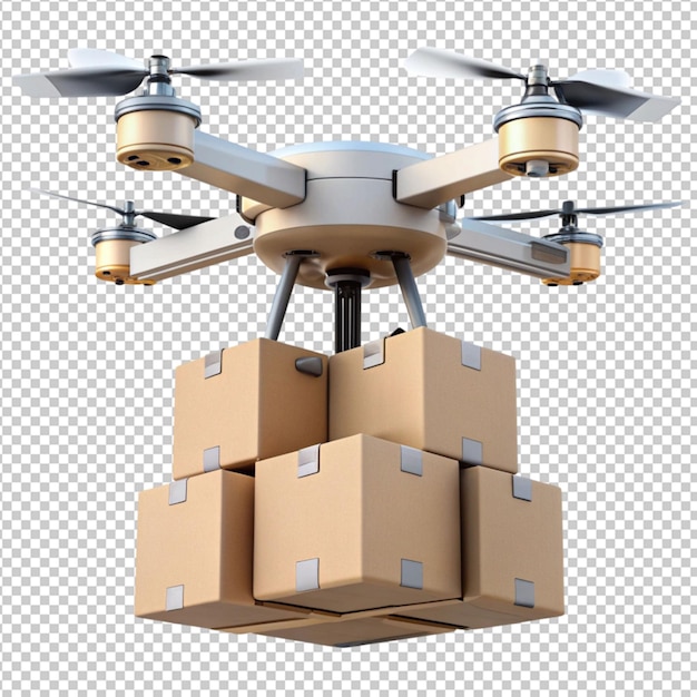 drone with delivery boxes