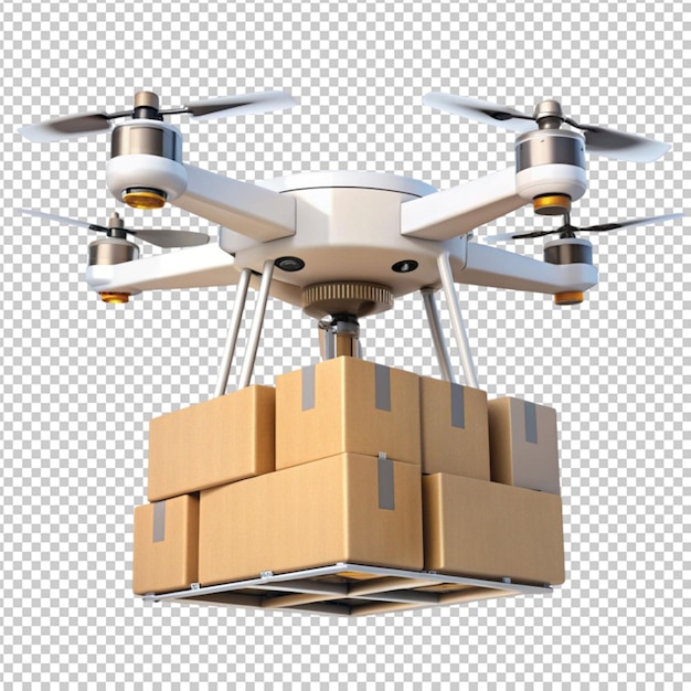 drone with delivery boxes