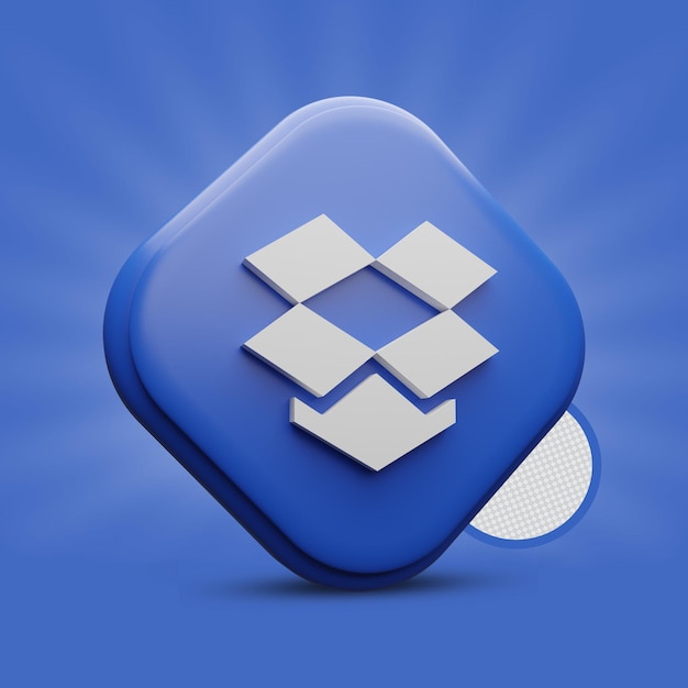 Значок dropbox 3d