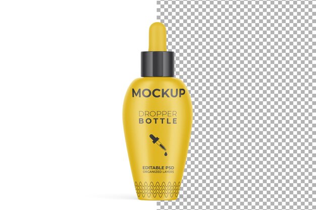 Dropper Bottle 3D Mockup PSD