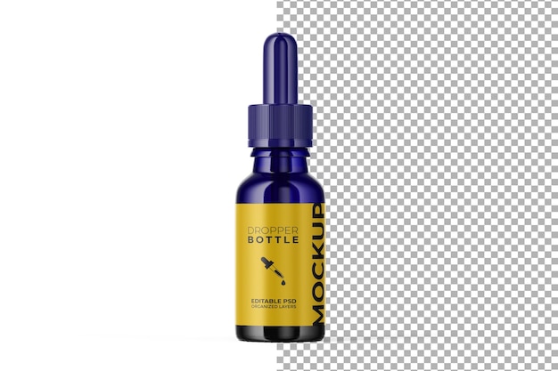 Dropper Bottle 3D Mockup PSD