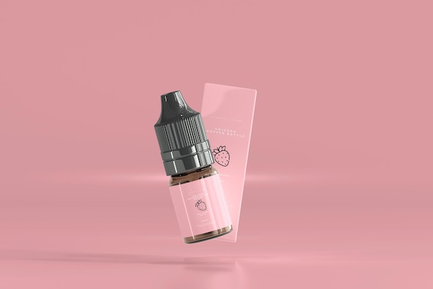 Dropper Bottle and Box Mockup