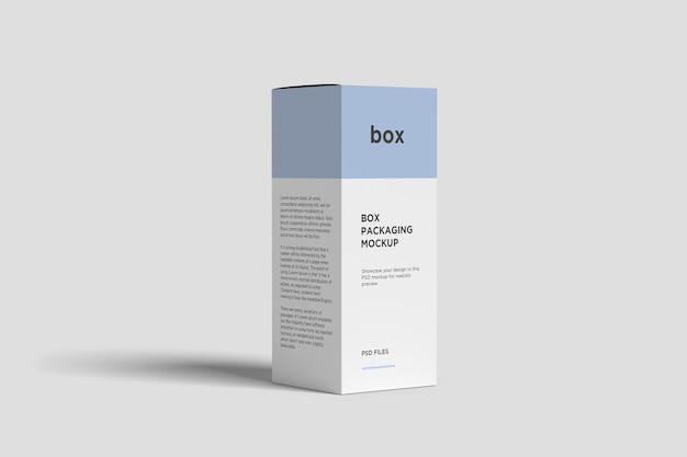 PSD dropper bottle box mockup