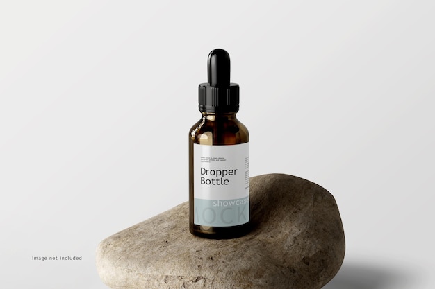 Dropper bottle mockup design isolated psd