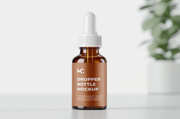 dropper bottle mockup design