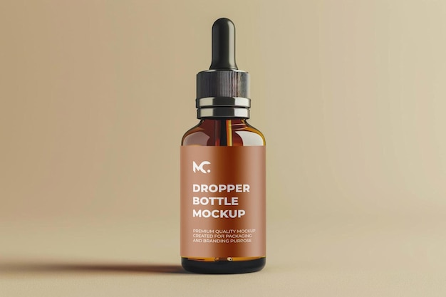 dropper bottle mockup design