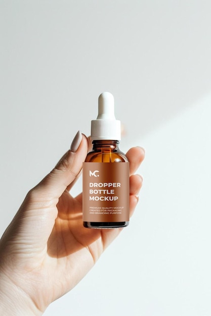 dropper bottle mockup design