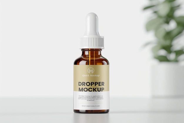 PSD dropper bottle mockup