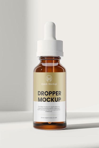 PSD dropper bottle mockup