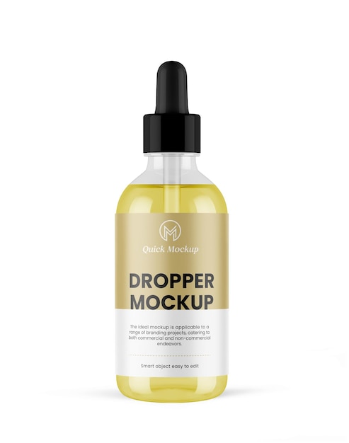 PSD dropper bottle mockup