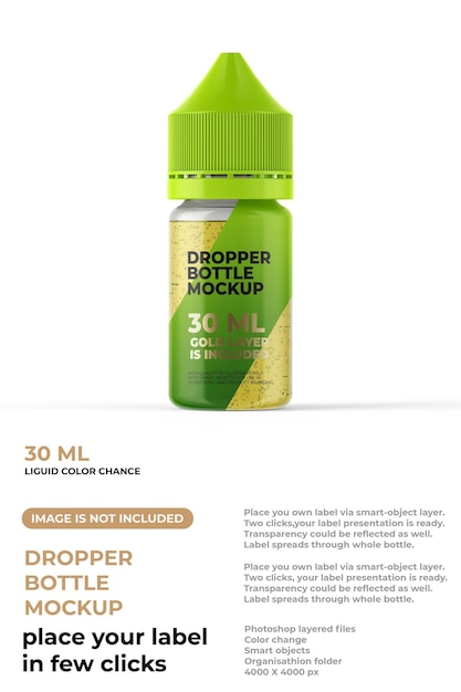 Dropper bottle mockup