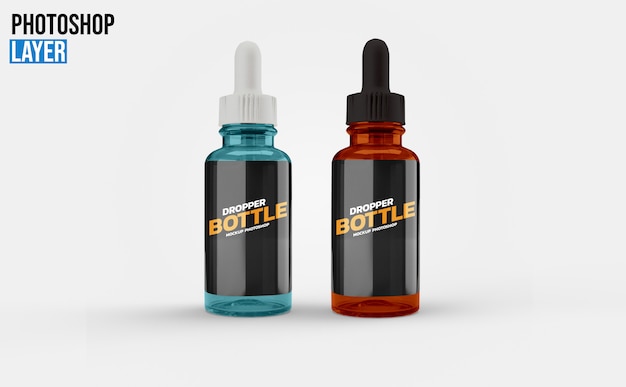 Dropper bottle mockup