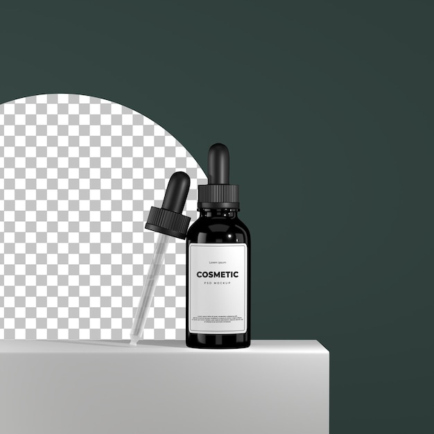 Dropper bottle mockup