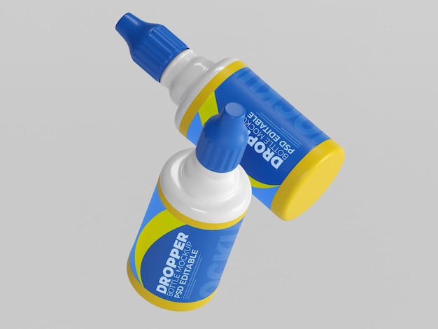 PSD dropper bottle mockup